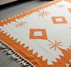 Handknotted Wool Area Rug Tribal